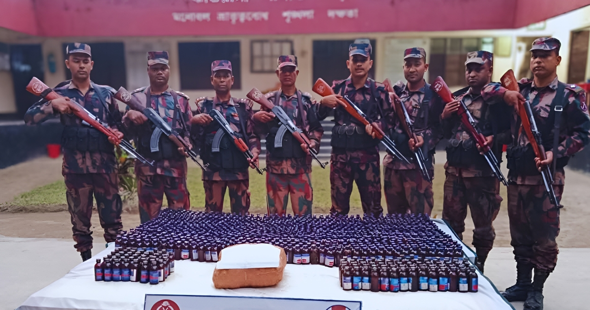 বিজিবি’র যৌথ অভিযান বিপুল পরিমাণ ভারতীয় মাদক জব্দ
