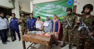 গলাচিপায় যৌথ অভিযানে মাদক ব্যবসায়ী দম্পতি গ্রেপ্তার, গাঁজা ও নগদ অর্থ উদ্ধার