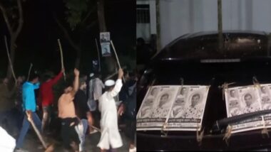 হান্নান মাসউদের লাঠি মিছিল, বিএনপি প্রার্থীর গাড়িতে হামলা