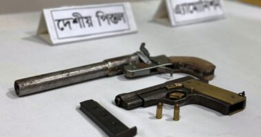গাংনীতে সেনাবাহিনীর অভিযানে অ/স্ত্র ও গু/লি উদ্ধার