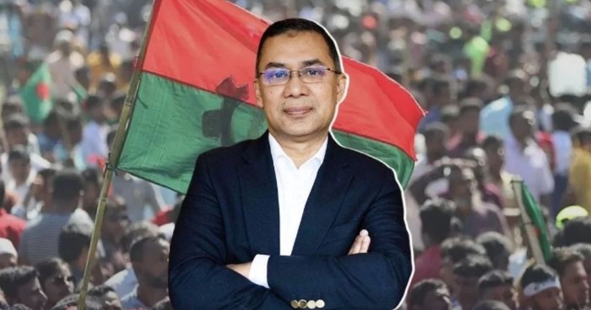 নির্বাচনি জনসভায় যোগ দিতে রাজশাহীর উদ্দেশে তারেক রহমান