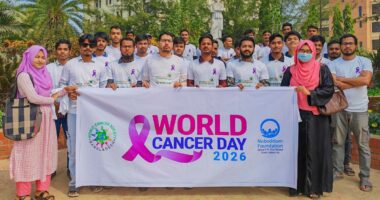 নজরুল বিশ্ববিদ্যালয়ে পালিত হলো বিশ্ব ক্যান্সার দিবস