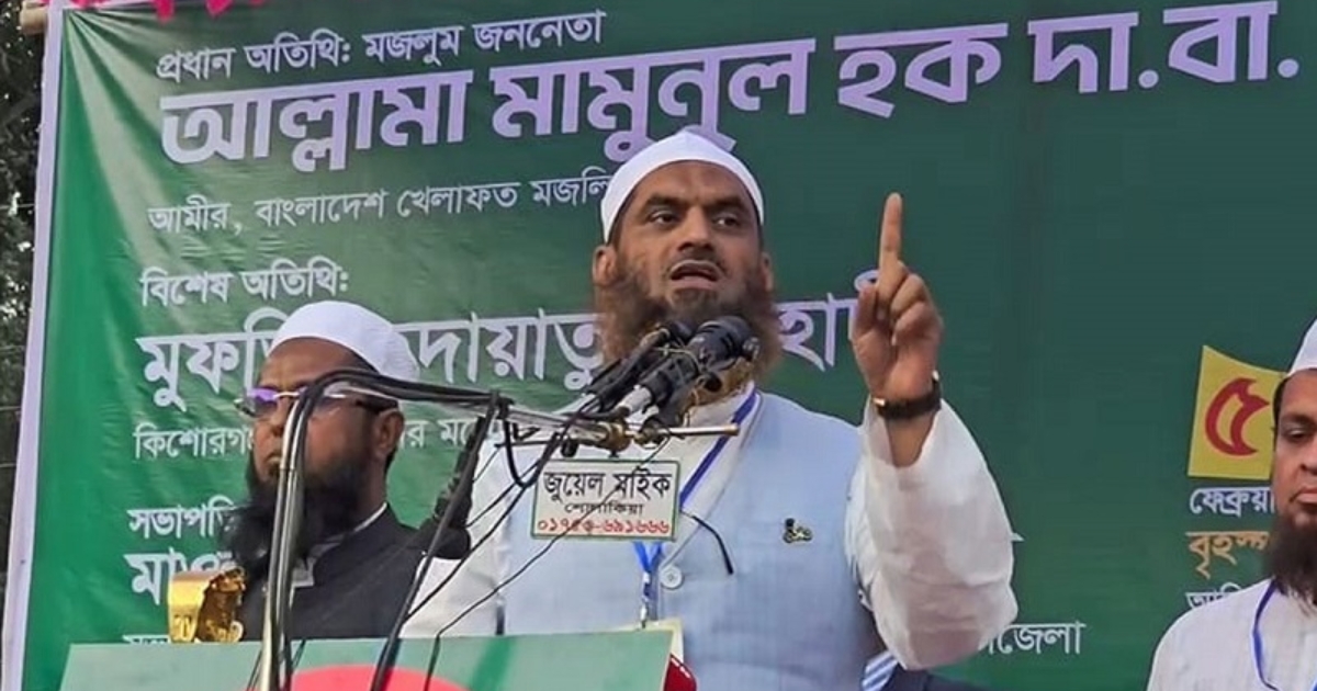 ব্যালট বিপ্লবের মাধ্যমে রাজনীতি থেকে সন্ত্রাস ও দুর্নীতি বিদায় করা হবে : মামুনুল হক
