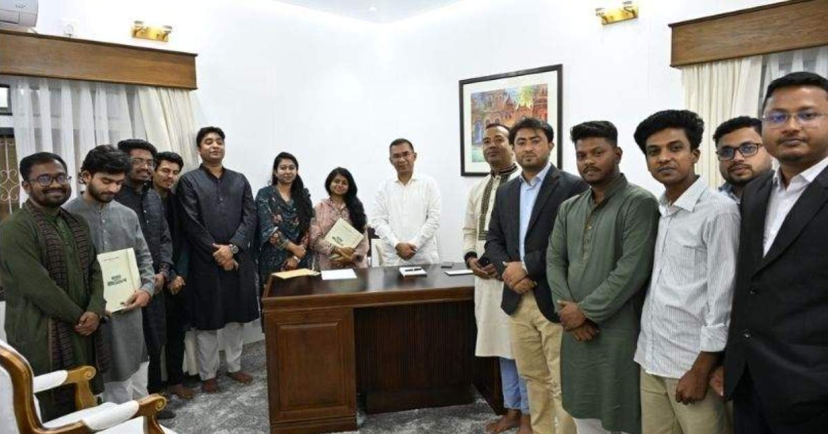 তারেক রহমানের সঙ্গে সাক্ষাৎ জাকসু ভিপিসহ হল সংসদের প্রতিনিধিদের