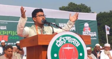 জামায়াতে ইসলামীকে বিজয়ী করতে দাঁড়িপাল্লায় ভোট চাইলেন ডাকসু ভিপি সাদিক কায়েম