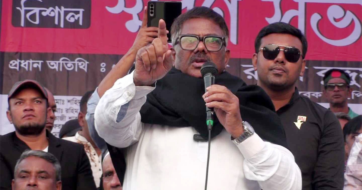 গুলি ফুটিয়ে, ত্রাসসৃষ্টি করে নির্বাচনকে বানচাল করা যাবে না : দুলু
