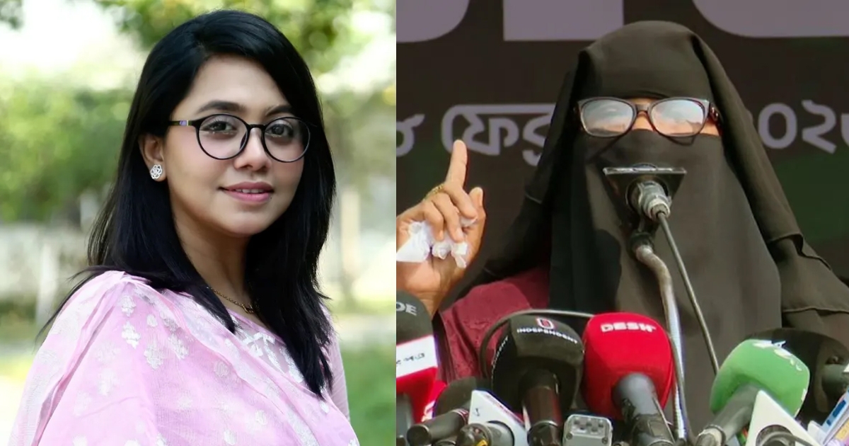 'সমাবেশে বক্তব্য দেওয়া নারী ‘অপরিচিত নন, তিনি শহীদ হাদির ফুফাতো বোন শবনম খাদিজা’: ডা. মিতু