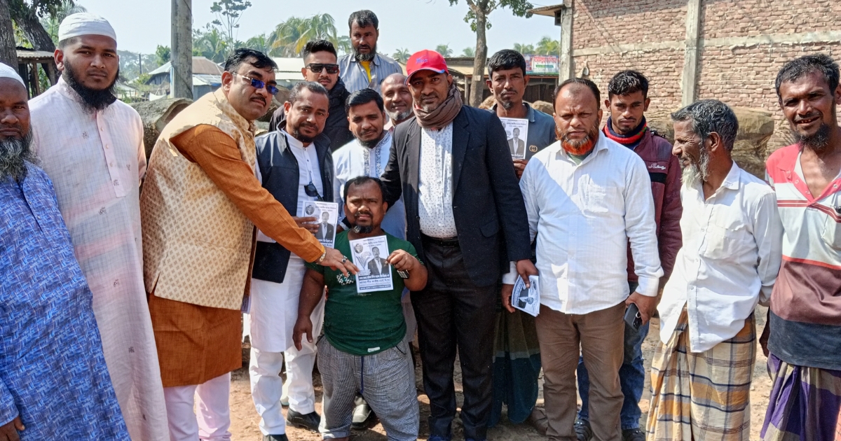 লালমোহনে ধানের শীষের পক্ষে প্রচারণা জাতীয় পার্টি বিজেপি
