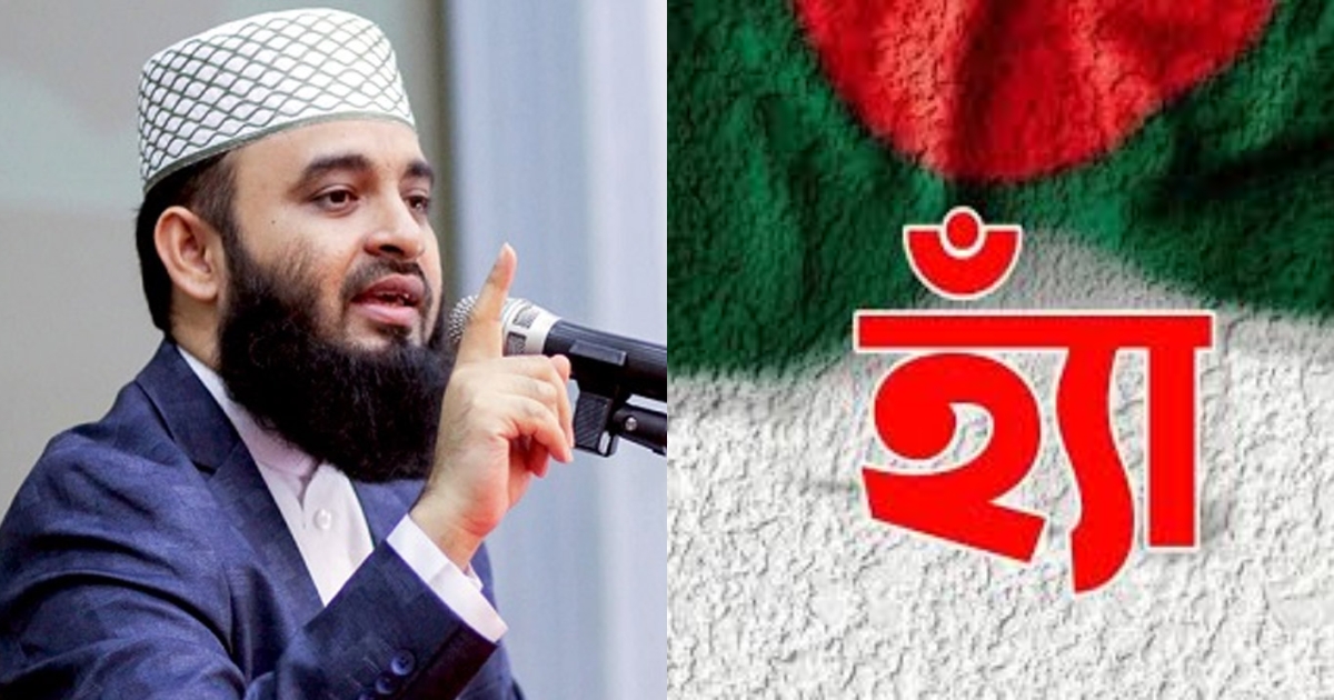 ভবিষ্যৎ বাংলাদেশের প্রশ্নে গণভোটে ‘হ্যাঁ’ বলুন : মিজানুর রহমান আজহারী