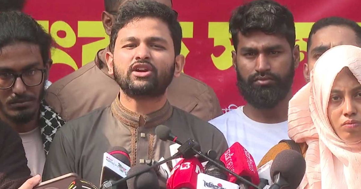 যিনি হাদির হত্যার বিচারের দাবিতে সোচ্চার, তাকেই আমাদের সমর্থন :  জাবের
