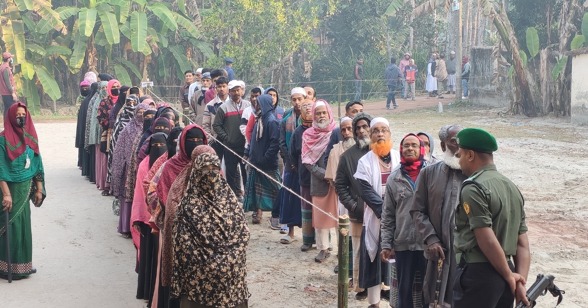 ইন্দুরকানীতে ব্যাপক উৎসাহ উদ্দীপনার মধ্য দিয়ে ভোট গ্রহণ চলছে