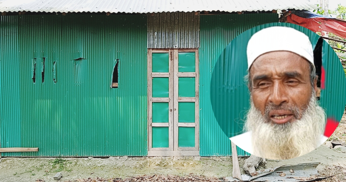 লালমোহনে শালাকে ফাঁসাতে দুলাভাইয়ের অভিনব পন্থায় নিজের বাড়িঘর ভাংচুর