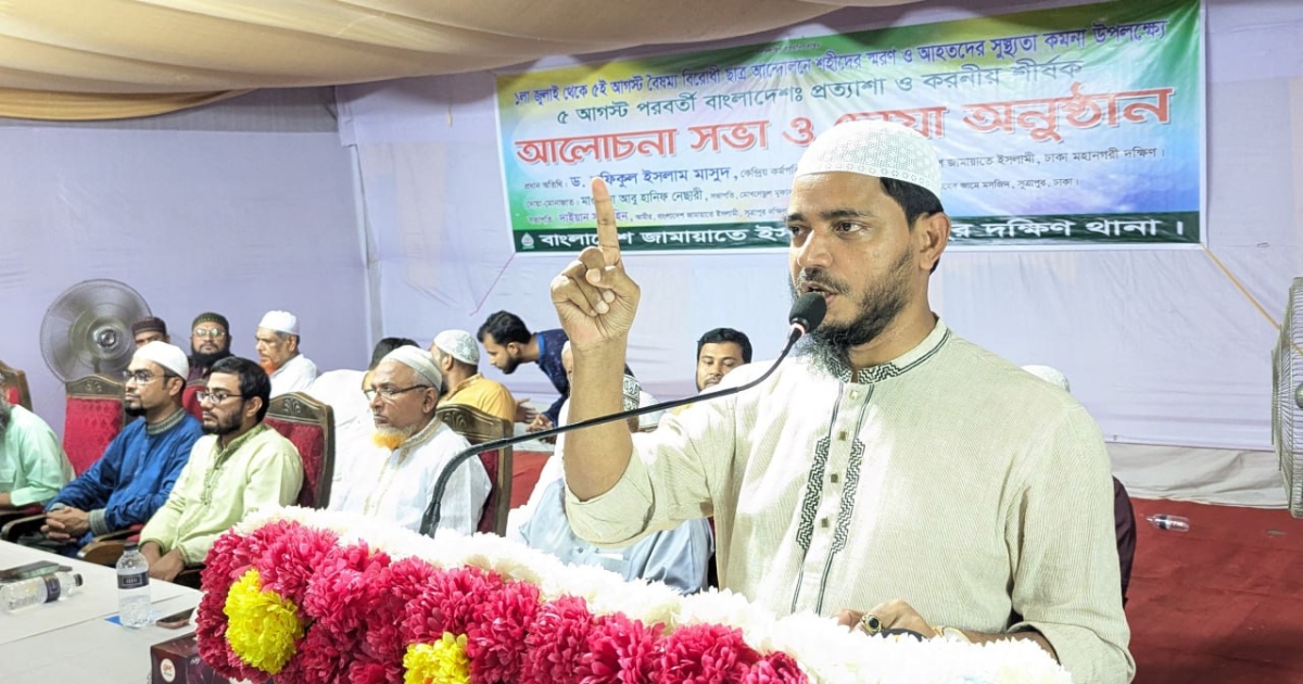 গণভোটের বিরোধিতা করার অর্থ ৭০ শতাংশ মানুষকে ধিক্কার জানানো : শফিকুল ইসলাম মাসুদ