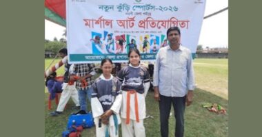 ‘নতুন কুঁড়ি স্পোর্টস-২০২৬’-এ মার্শাল আর্টে জেলা চ্যাম্পিয়ন জগদল আদিবাসী স্কুল ও কলেজ