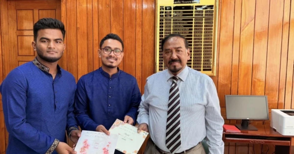 এবার স্পিকারকে বিয়ের দাওয়াত দিলেন সাদিক কায়েম