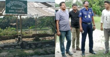 তালা উপজেলা প্রেসক্লাবের নির্মাণাধীন কাজ দুর্বৃত্ত কর্তৃক ভাঙচুর , ঘটনাস্থল পরিদর্শনে থানার ওসি