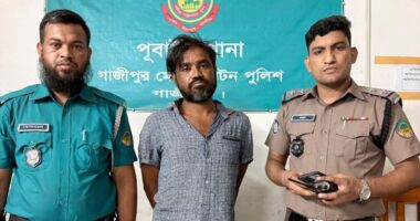 পূবাইলে ১৫ পিস ইয়াবাসহ মাদক ব্যবসায়ী গ্রেফতার
