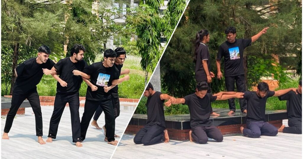 নজরুল বিশ্ববিদ্যালয়ে প্রদর্শিত হলো পথ নাটক 'অদৃশ্য ক্ষত'