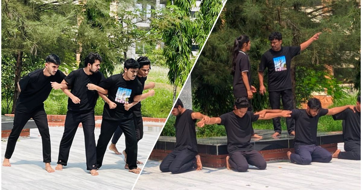 নজরুল বিশ্ববিদ্যালয়ে প্রদর্শিত হলো পথ নাটক ‘অদৃশ্য ক্ষত’