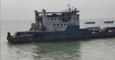 এক ঘণ্টা বন্ধ থাকার পর দৌলতদিয়া-পাটুরিয়া নৌরুটে ফেরি চলাচল স্বাভাবিক