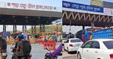 পদ্মা ও যমুনা সেতুতে ১০ দিনে টোল আদায় ৬৩ কোটি টাকা