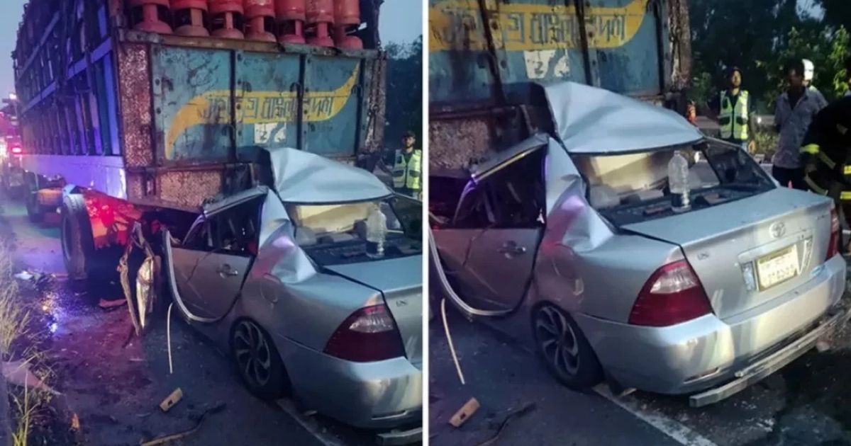 ফরিদপুরে দাঁড়িয়ে থাকা ট্রাকে প্রাইভেটকারের ধাক্কা, নিহত ৪