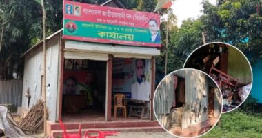 মুন্সীগঞ্জে আধিপত্য বিস্তারকে কেন্দ্র করে বিএনপি কার্যালয় ও বাড়িঘর ভাঙচুর