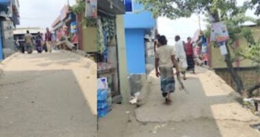 ধরমন্ডল বাজার ব্রিজের কাজে লাপাত্তা : চরম ভোগান্তিতে সাধারণ মানুষ