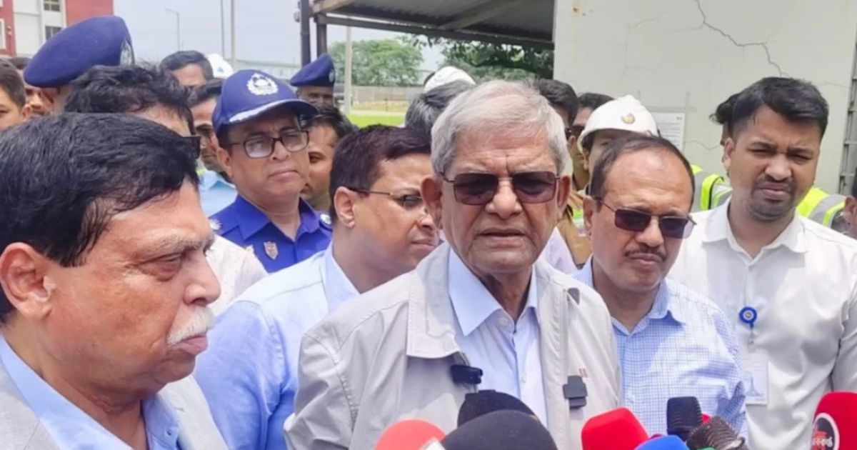 এক বছরের মধ্যে চালু হবে গন্ধর্বপুর পানি শোধনাগার: মির্জা ফখরুল