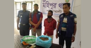 মহিপুরে দেড় কেজি গাজাসহ স্বামী-স্ত্রী দুই মাদক ব্যবসায়ী গ্রেপ্তার