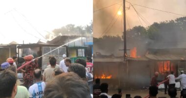 অগ্নিকাণ্ডে পুড়ল ৭ দোকান, প্রায় ৪০ লাখ টাকার ক্ষতি