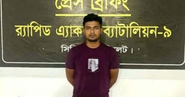 হবিগঞ্জের নবীগঞ্জে বিয়ের প্রলোভনে ধর্ষণ মামলার আসামি তুহিন র‍্যাবের হাতে গ্রেফতার