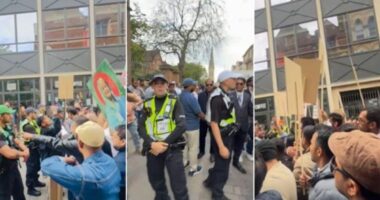 অক্সফোর্ডে বিক্ষোভের মুখে হাসনাত-সাদিক