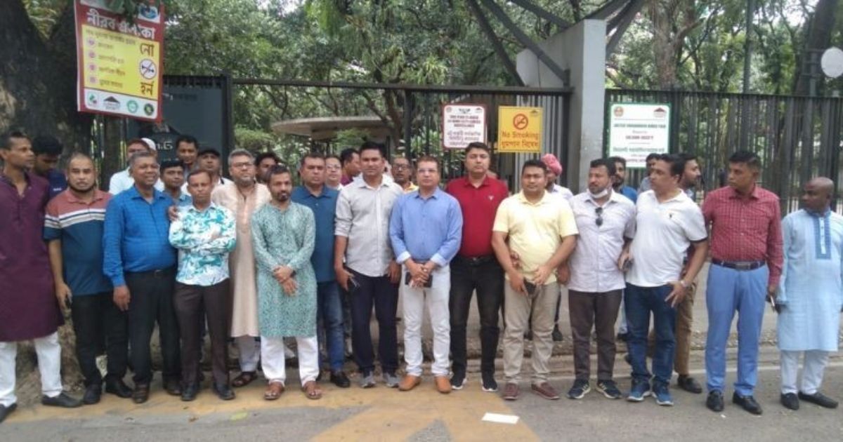 গুলশানে পদবঞ্চিত যুবদল নেতাদের অবস্থান কর্মসূচি