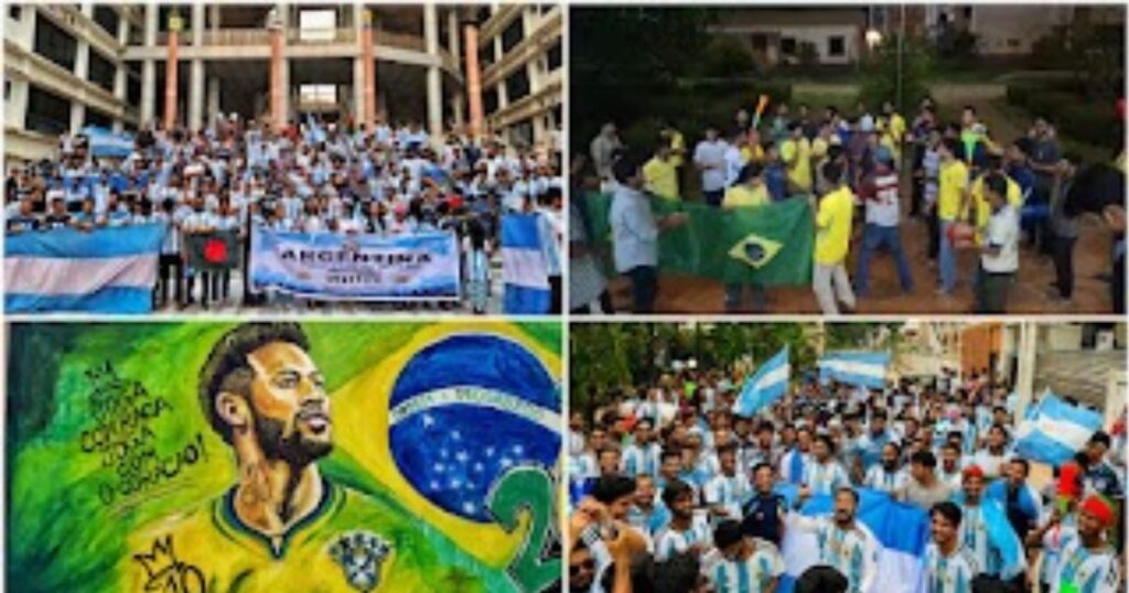 বিশ্বকাপের উন্মাদনায় মুখর নজরুল বিশ্ববিদ্যালয়