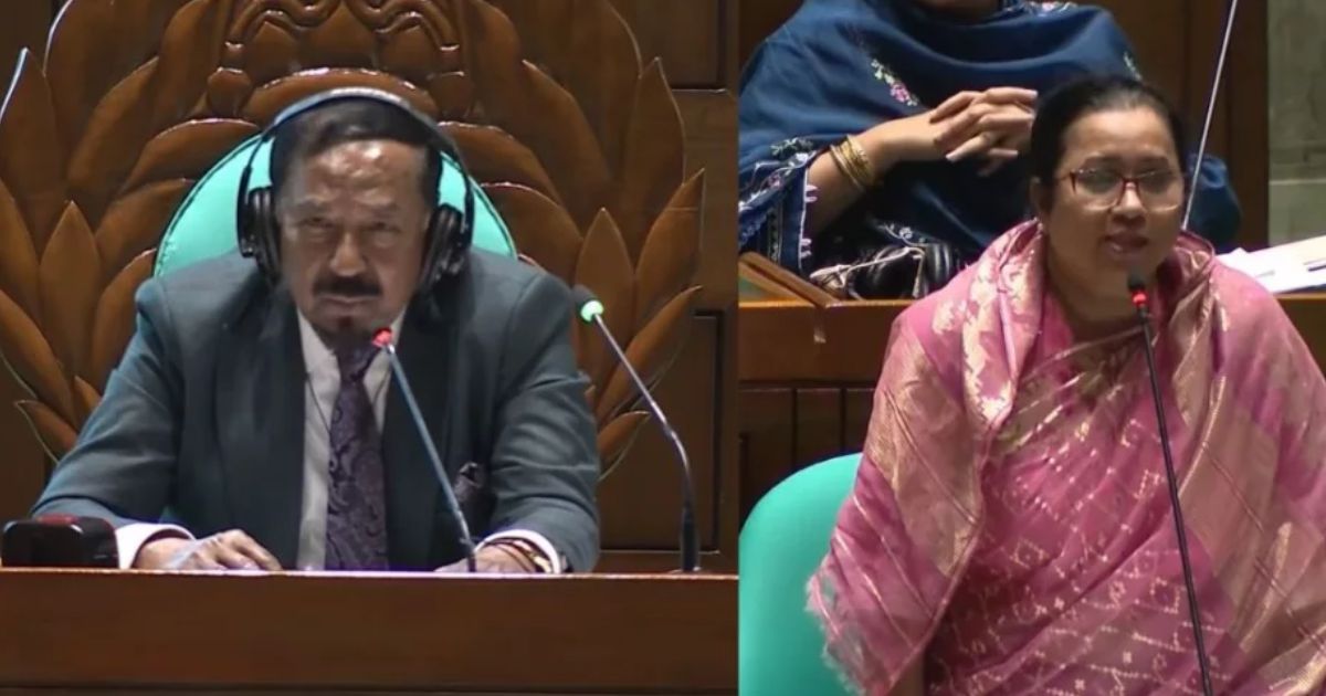‘২ মিনিটে শেষ করেন, বাকি কথা টকশোতে বলবেন’: নিলোফার চৌধুরী মনিকে স্পিকার