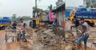 পূবাইলে ড্রেন নির্মাণের কারণে কোটি টাকার সড়ক বেহাল, বর্ষায় চরম ভোগান্তি