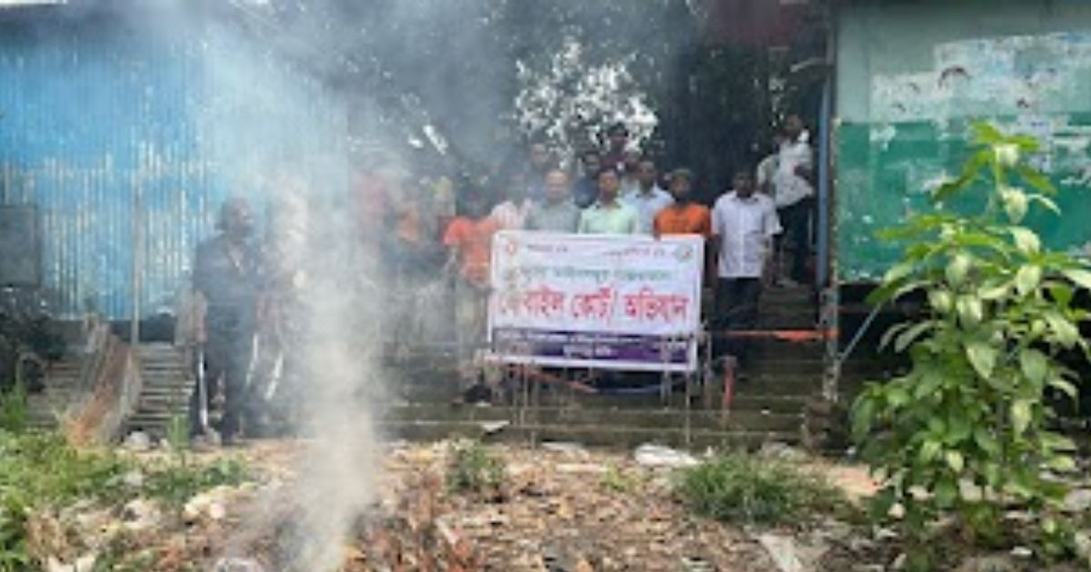 চলনবিলে অবৈধ জাল উচ্ছেদ, ১০ হাজার মিটার কারেন্ট জাল পুড়িয়ে ধ্বংস