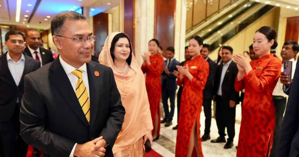 ডালিয়ান সফর শেষে বেইজিং পৌঁছেছেন প্রধানমন্ত্রী তারেক রহমান