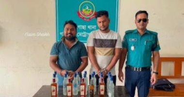 গাজীপুর গাছায় ২০ বোতল বিদেশি মদ ও ৮৫ পিস ইয়াবাসহ ২ মাদক কারবারি গ্রেপ্তার