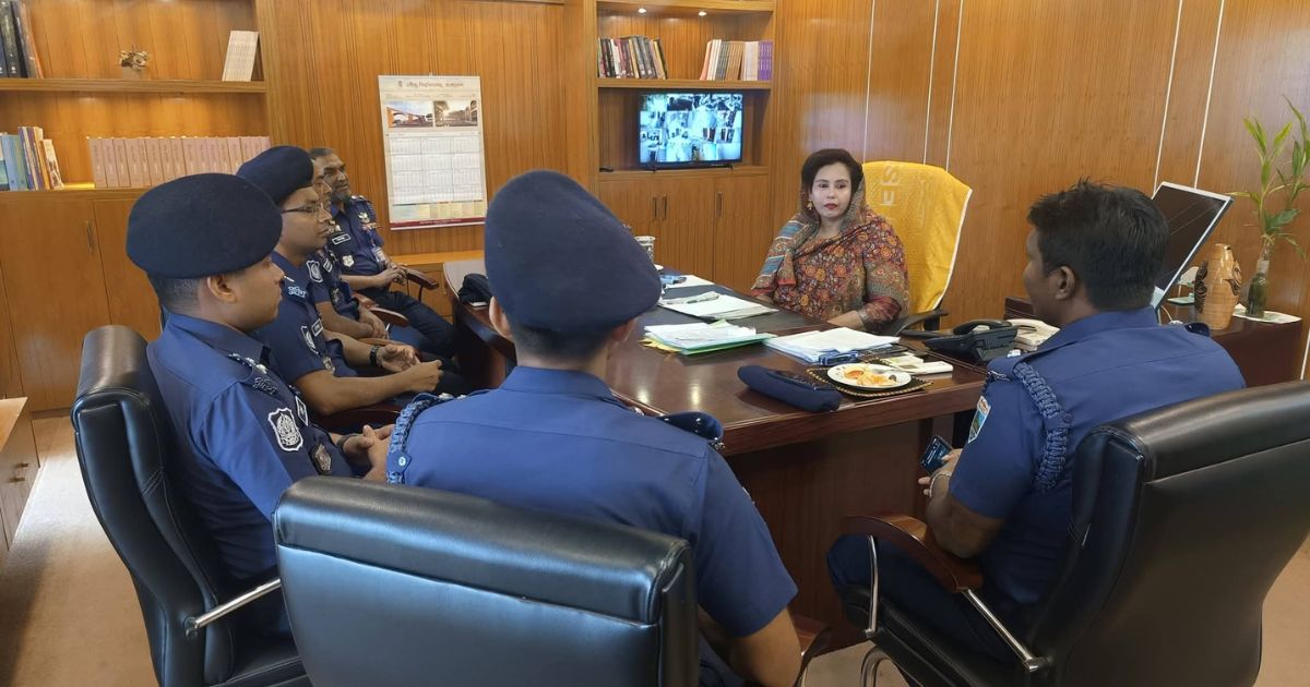 রবীন্দ্র বিশ্ববিদ্যালয়ের উপাচার্যের সঙ্গে সিরাজগঞ্জ পুলিশ সুপারের সৌজন্য সাক্ষাৎ