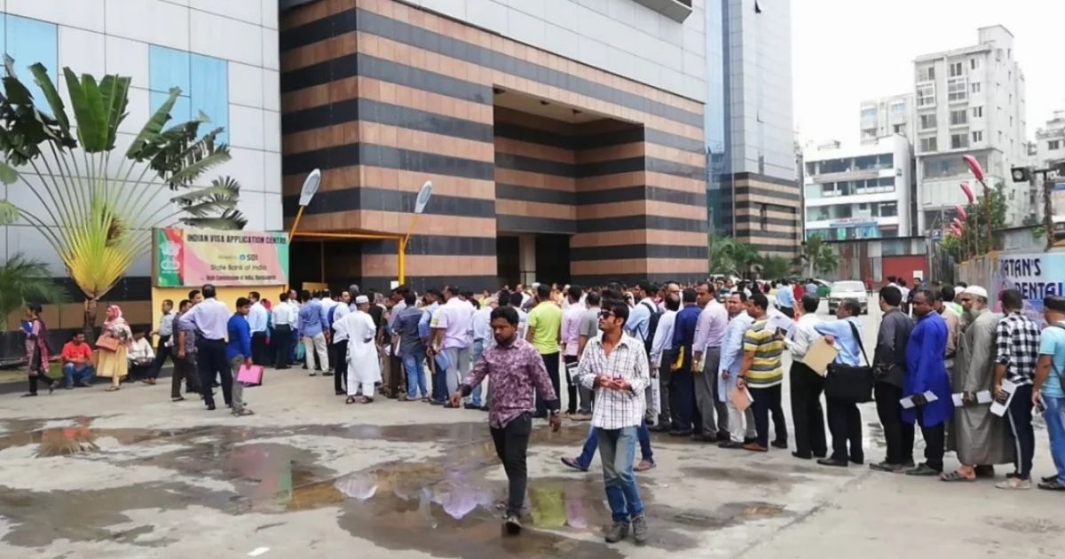 ভারতীয় ভিসা আবেদন জমার শুরু, প্রথম দিনেই দীর্ঘ লাইন