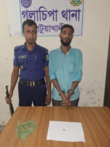 গলাচিপায় ইয়াবাসহ যুবক গ্রেপ্তার