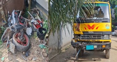 ট্রাকচাপায় প্রাণ গেল মোটরসাইকেল আরোহী দুই বন্ধুর