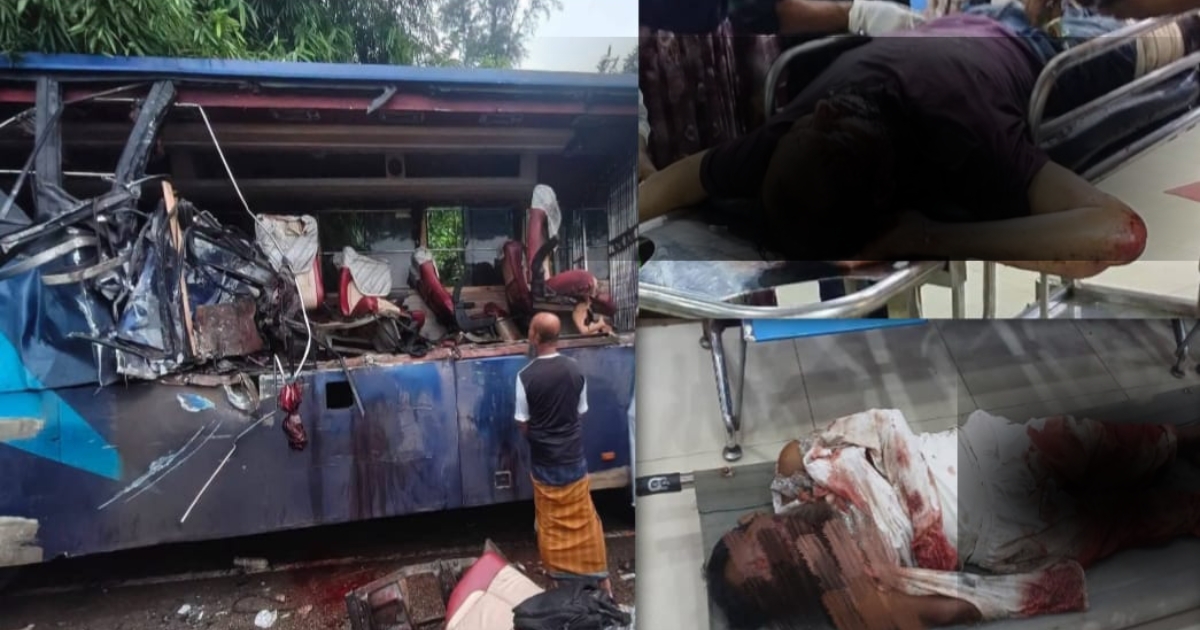 কুমিল্লার মনোহরগঞ্জে ইকনো বাস দুর্ঘটনার শিকার: নিহত ১, আহত ১৫