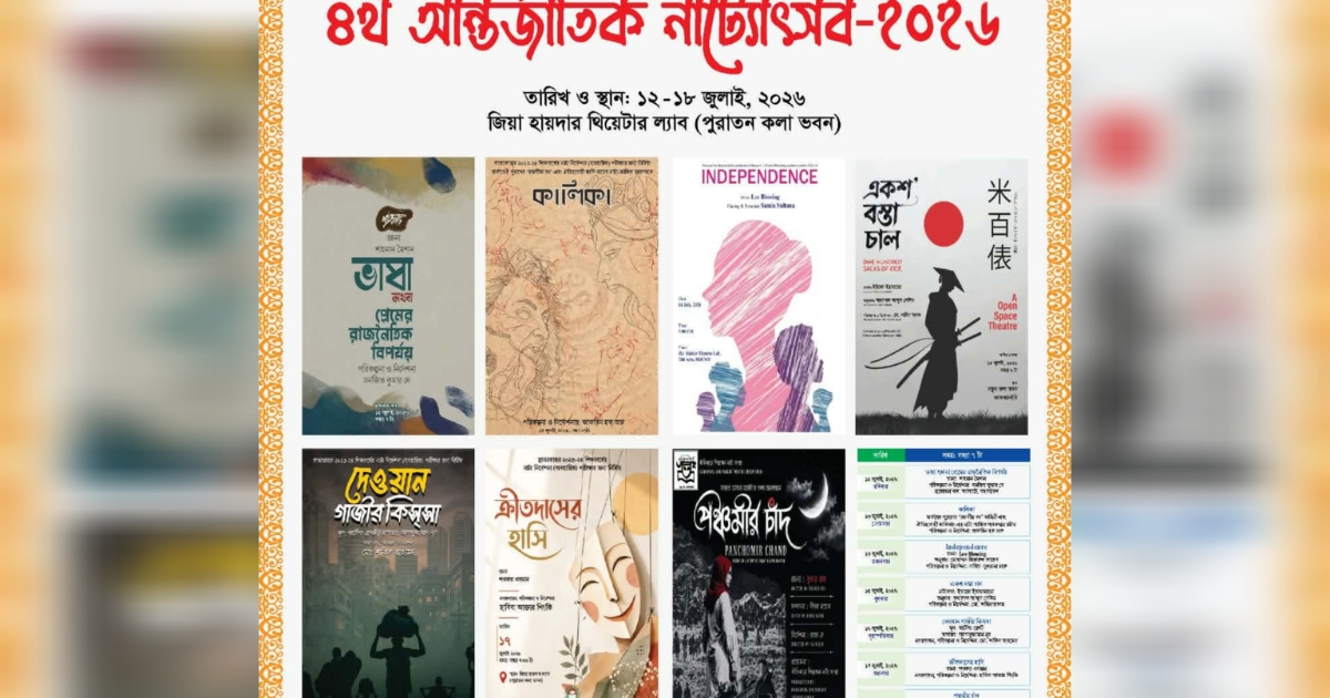 নজরুল বিশ্ববিদ্যালয়ে ৪র্থ আন্তর্জাতিক নাট্যোৎসব শুরু আগামীকাল