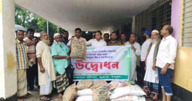 ভূঞাপুরে ক্ষুদ্র ও প্রান্তিক কৃষকদের মাঝে বিনামূল্যে বীজ ও সার বিতরণ