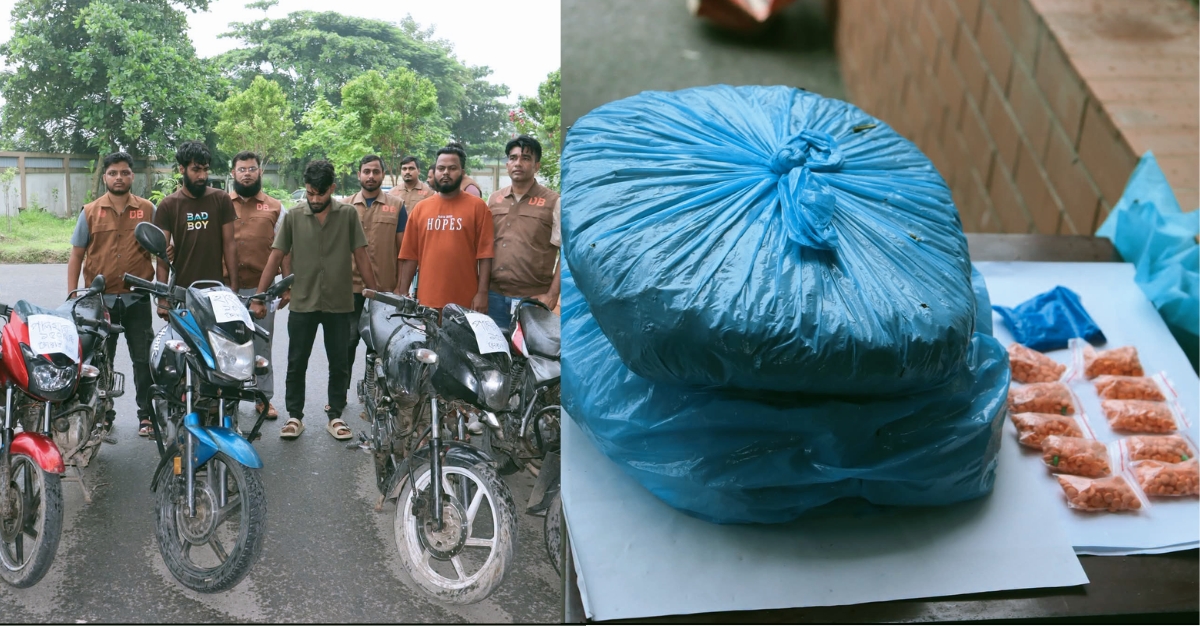 মুন্সিগঞ্জ জেলায় মোটরসাইকেল চোরচক্রের ৩ সদস্য গ্রেপ্তার, উদ্ধার ৫ মোটরসাইকেল; মিলল ইয়াবা-গাঁজা