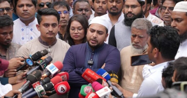 আবু সাঈদ জুলাই শহীদদের ইমাম, জুলাই বিপ্লবের রূহানী নেতৃত্ব: নাহিদ ইসলাম