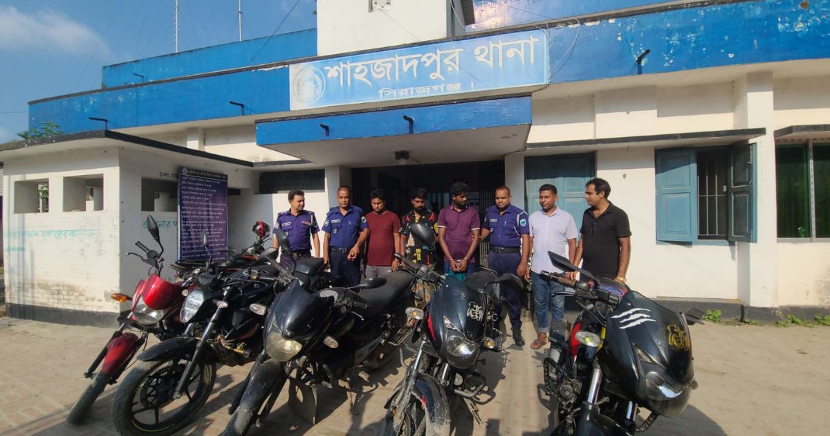 মুন্সীগঞ্জে ৫ চোরাই মোটরসাইকেলসহ গ্রেপ্তার ৩